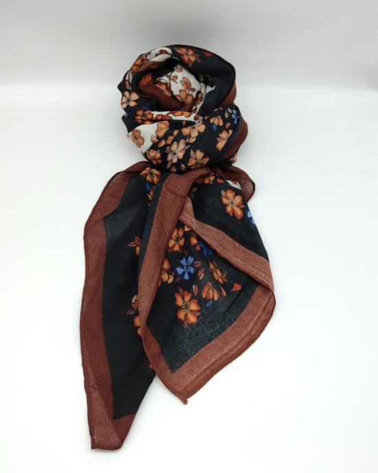 coffee side butterfly bird scarf